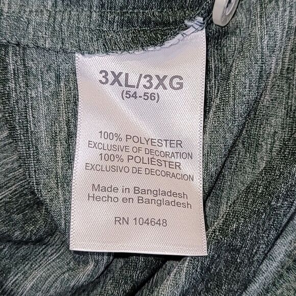 Oregon Ducks Polo Shirt Mens 3XL Green / Gray Stripe Russell Duck Logo - Picture 5 of 11